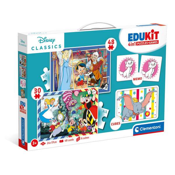 Clementoni 18291 Edukit 4 em 1 Disney